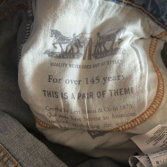 Levi’s Men’s 550 Relaxed Stretch Tapered Leg Light Denim Jeans - 36x30 - Picture 5 of 6